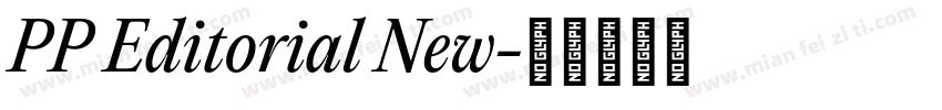 PP Editorial New字体转换